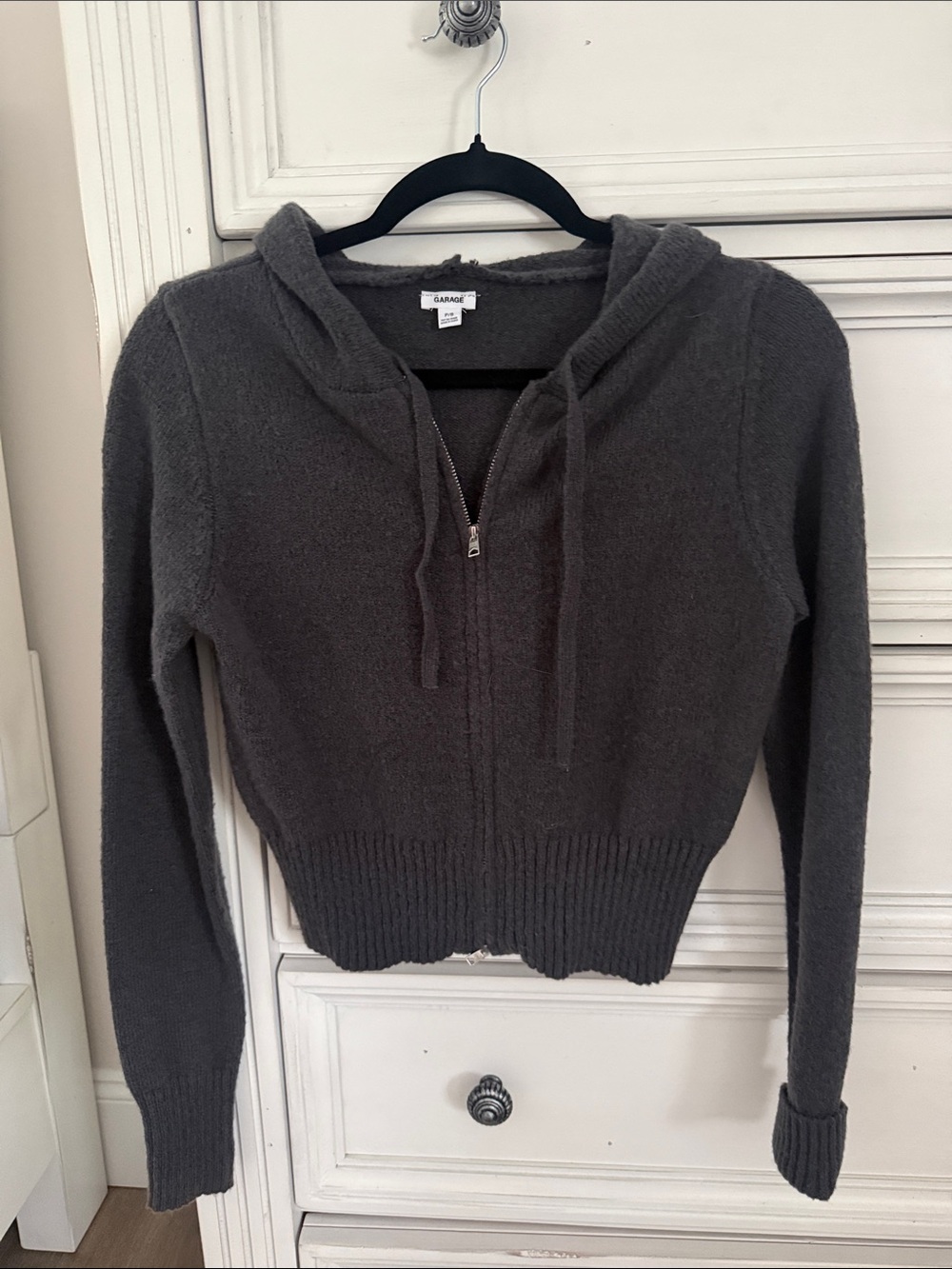 Garage hooded zip sweater